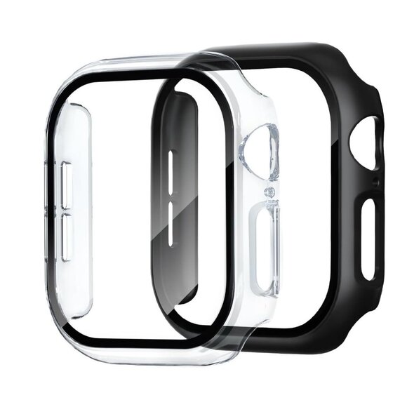 2 Pack Case for Apple Watch Screen Protector, Hard PC Case, Slim Apple Watch Cov - Picture 1 of 6